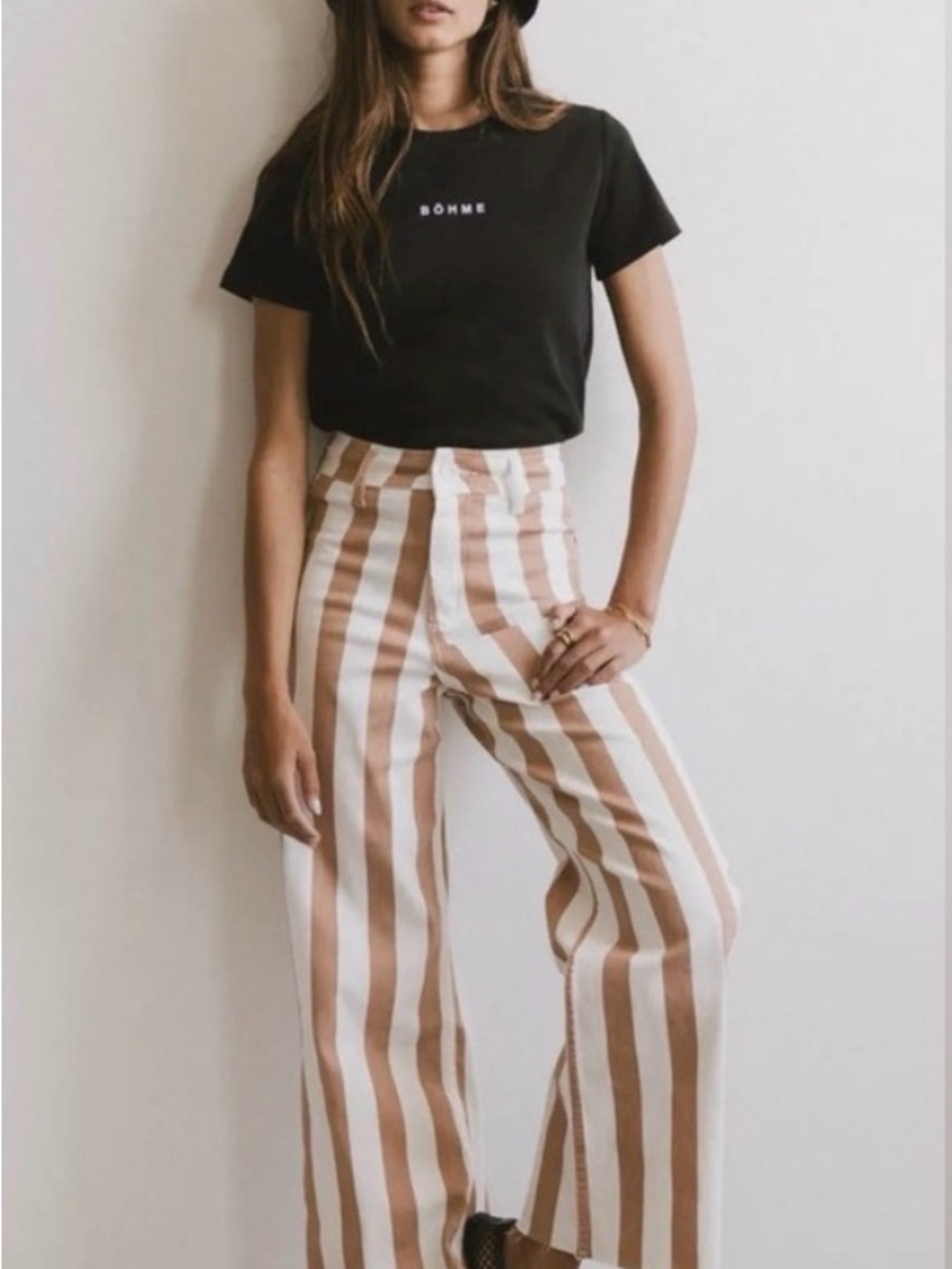 Bohme Tanith Striped Jeans
High Rise Wide Leg Sz XL